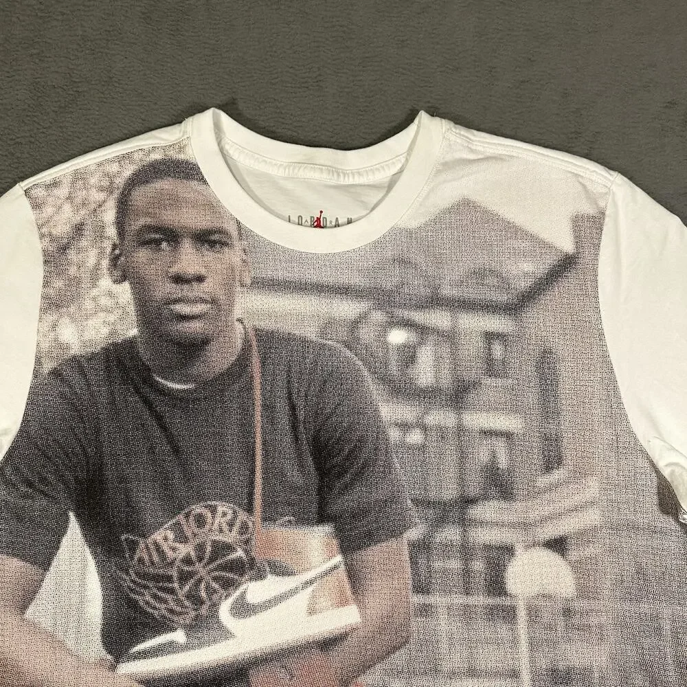 RARE Nike Air Jordan T Shirt 1984 Size L Rookie Playground Retro 1 Chicago